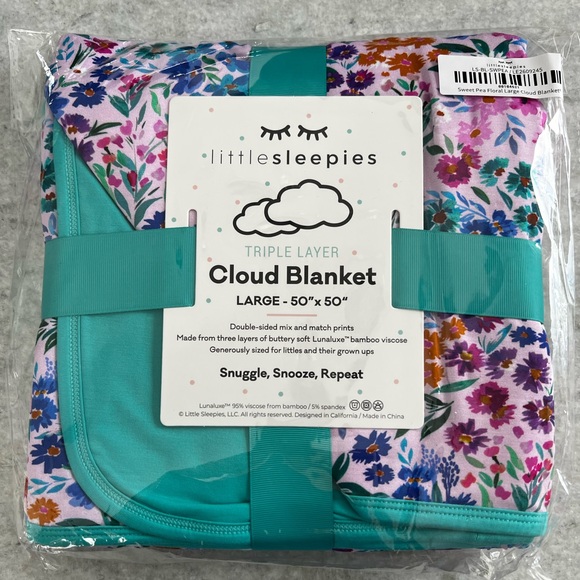 Other - Little Sleepies Sweet Pea Cloud Blanket